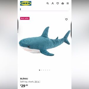 Blue Shark Plush Toy Bundle of 2!